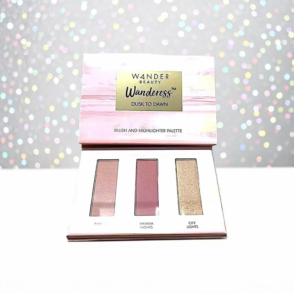 Wander Beauty Wanderess Dusk to Dawn Blush and Highlighter Palette NIB